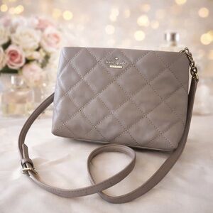 Kate Spade New York Emerson Place Harbor Leather Quilted Crossbody Bag